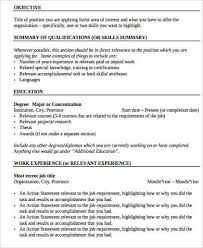 Free 10 Sample Work Experience Resume Templates In Ms Word Pdf