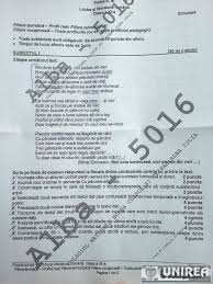 Aveti mai jos subiectele și baremele de corectare pentru uman și real Simulare Bacalaureat 2016 Subiectele La Limba È™i Literatura RomanÄƒ Pentru Elevii Clasei A Xi A Foto Ziarul Unirea