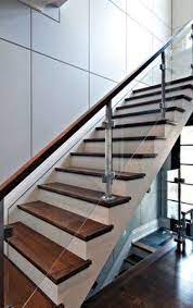 They changed it up a little bit because it has extra railing at the top too. 49 Cool Glass Stair Railing Design Ideas To Try In Your Home Staircase Railing Design Stair Railing Design Modern Stair Railing