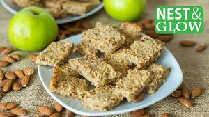 Our most trusted apple bar with oats recipes. 3 Ingredient Apple Almond Healthy Breakfast Bars Chewy And Low Calorie