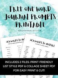 These winter art journal prompts are an inspiration for the cold days ahead, so you can curl somewhere with your art journal and make art inspired by the prompts. 365 One Word Art Journal Prompts For Journaling Creativity One Word Art Art Journal Prompts One Word Inspiration