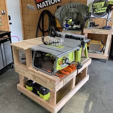 Ryobi Nation Custom Workshop Tables Ryobi Table Saw Ryobi Custom Workshop