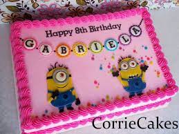 Roll the rectangles round to create a tube and leave to dry. Pin By Isabel Macarron On Cute Cakes By Other Designers Minion Birthday Cake My Birthday Cake Birthday Cake Kids
