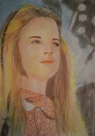 Painting of Mary Ingalls from Little House