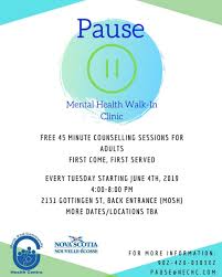 Psa Mental Health Walk In Clinic Halifax