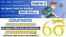 Six Sigma Tools for Analyze | Coursera | Six Sigma Yellow Belt ...