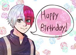 Cake designs pretty birthday cakes pretty cakes pastel cakes cake simple birthday cake cupcake cakes cute desserts yummy food dessert. Bnha Birthday Card For A Friend Art By Mashmello Art Anime Manga Boy Cute Todoroki Bnha Bokunoheroacademia Dig Anime Happy Birthday Anime Bday Cards