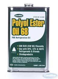 Polyol Ester Oil Poe For A C 68 300 Sus 1 Quart 12