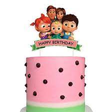 Jojo 2nd second topper is 6.5*5.9 inches, rainbow. Topper For Cocomelon Cake Topper Birthday Decoraitons Cupcake Toppers Party Supplies For Children Buy Online In Luxembourg At Luxembourg Desertcart Com Productid 169465352