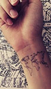 Wrist Birth Year Tattoo Designs Tiny Tattoo Idea Cool Map Design Born To Travel 30 Small Tattoo Designs With Powe Tattoos Inspirational Tattoos Wrist Tattoos
