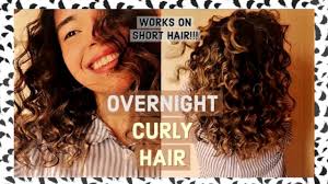 Any tight hairstyle will curl your hair when left in overnight. Heatless Curls How To Get Super Small Curls Youtube