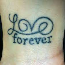 Couple tattoo will express the love as a reminder and a small commitment that you two will be together forever. My Love Forever Tattoo Forever Tattoo Tattoos Infinity Tattoo