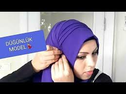 Sal Baglama Videosu Dugunlerinizde Sozunuzde Nisaninizda Kinanizda وشاح البناء التفاف لقط Handmade Youtube Guzel Turban Basit Turban Dugun Gelin
