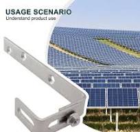 Stainless Steel PV Solar Panel Mount Adjustable Hook For Balcony Rail And  Roof