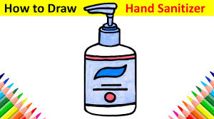 Little boy drawing at home. How To Draw Hand Sanitizer Bottle Hand Sanitizer Drawing Sanitizer Ki Drawing Easy Youtube
