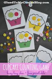 Cupcake Counting Game Busy Bag Idea Free Printable Preschool Activities Numbers Preschool Preschool