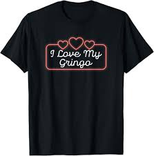 Amazon.com: I love my Gringo - Camiseta de regalo para novia mexicana  americana, Negro, S : Ropa, Zapatos y Joyería