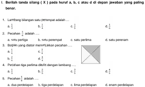 Kisi Kisi Soal Uts Matematika Kelas 3 Sd Semester 2 Ktsp Idn Paperplane