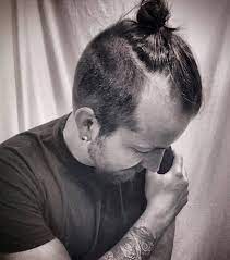 Balding Men Topknot Hairstyle Pictures Man Bun Hairstyles Man Bun Top Knot Top Knot Hairstyles