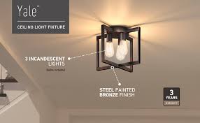 Maybe you would like to learn more about one of these? Artika Fm Yalv C Yale Modern Mid Century Flush Mount Brown Close To Ceiling Lights Amazon Canada