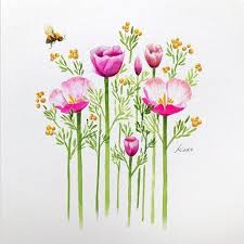 Kate Kyehyun Park Urbankate In Ca Instagram Photos And Videos Flower Drawing Watercolor Flowers Tutorial Flower Drawing Tutorials