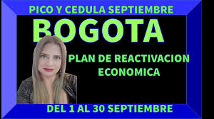 De acuerdo con la programación para de acuerdo con la programación para este martes están habilitados para movilizarse aquellos ciudadanos con cédulas terminadas en 5 y 6. Pico Y Cedula Bogota Para Septiembre Y Plan De Reactivacion Y Apertura Economica Para Bogota Youtube