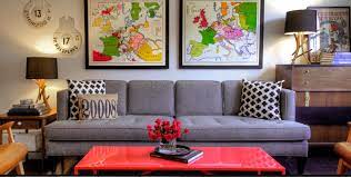 I really like this idea for a room divider bookcase behind the sofa. Great Ways To Make Use Of The Space Behind The Couch For Extra Storage And Visual Depth