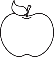 Apple clipart black and white. Image Result For Apple Clipart Black And White Apple Clip Art Easy Coloring Pages Apple Coloring Pages