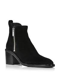 3 1 Phillip Lim Women S Alexa Almond Toe Zip Up Block Heel Booties Bloomingdale S
