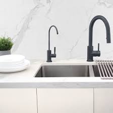 Black kitchen sink faucets pics images pink. Kitchen Sink Drinking Water Faucet Commercial Water Filtration Faucet Stainless Steel Contemporary Style High Spout Overstock 32157238