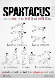 Putt the weights ta your sides Yoga For Beginners Spartacus Workout Neila Ray Themed Workouts Are Great For At Home All Fitness Leading Fitness Inspiration Magazine
