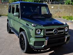This Mercedes G63amg Looks Ready For Battle Wrapped In Matte Military Green Dream Cars G63 Amg Mercedes G Wagon