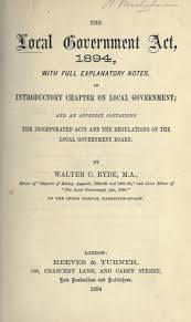 For all enquiries relating to data protection please contact mr m clark. The Local Government Act 1894 With Full Explanation Notes 1894 Edition Open Library