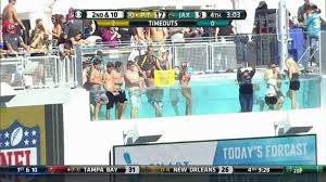 Schedule/scores brackets event info pool standings 9 event articles. Jacksonville Jaguars Fan Wears Pants In Stadium Pool Photo
