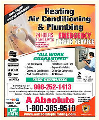 Give us a call today, or drop by our showroom and let us help you simplify the selection process. A Absolute Plumbing Heating Amp Air In Roselle Nj 07203 Nj Com