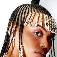 Long braids with shaved sides. 13 Beautiful Hairstyles With Beads You Have To See