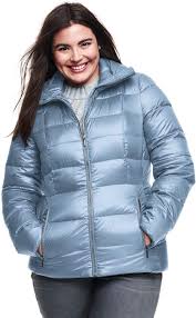 landsend womens plus size lightweight down jacket plus