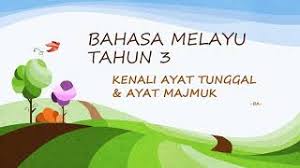 Ayat tunggal dan ayat majmuk serta ayat contoh bagi setiap jenis ayat. Bahasa Melayu Tahun 3 Ayat Tunggal Dan Ayat Majmuk Youtube