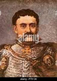 Polish King "Jan III Sobieski" Monument at Agrykola Street outside Lazienki  Park Warsaw Poland Stock Photo