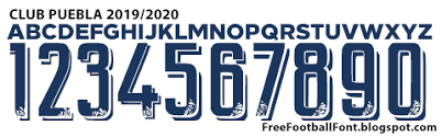 You can use it in your daily design, your own artwork and your team project. Free Football Fonts Club Puebla 2019 2020 Umbro Font