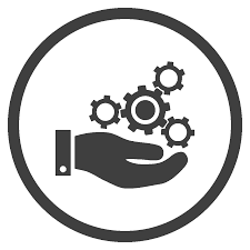 Icon is supported within information technology services. Service Icon Holac Schneidetechnik Fur Nahrungsmittel