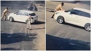 Haryana: पुलिसकर्मी को नाबालिग ने मारी टक्कर, फिर बोनट पर लटकाकर दौड़ाई  कार; वीडियो हुआ वायरल