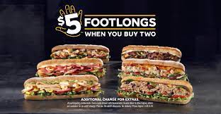 $5 footlongs when you buy 2 only in the subway app or online. Subway Brings Back Version Of 5 Footlong For A Limited Time Nation S Restaurant News