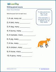 Nouns, grade 1 nouns, nouns for grade 1. Writing Plural Nouns Worksheets For Grade 1 K5 Learning