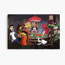 While the kids used to love popeye and the mask, i remember adults being hooked to tom & jerry. 90s Cartoon Canvas Prints Redbubble