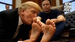 Hackers play fake video of Trump kissing Elon Musk's feet at HUD headquarters