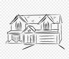 I will create an architectural sketch of your home, creatively portraying a place you love, a image result for colouring pages of houses. Floor Clipart Two Story House 2 Line Drawings Of Houses Simple Png Download 805106 Pinclipart
