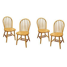 Each piece measures 29.53'' h x 21.66'' w x 20.08'' d. Winsome Wood Windsor Chair Natural Set Of 4 Dining Chairs Windsor Dining Chairs Luxury Home Furniture