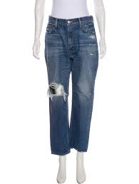 High Rise Straight Leg Jeans W Tags