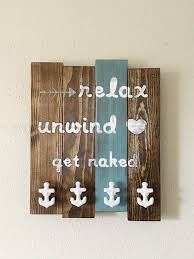 Towel Rack Beach Anchor Bathroom Decor Rustic Decor Beach Anchor Bathroom Decor Beach Bathroom Decor Anchor Bathroom